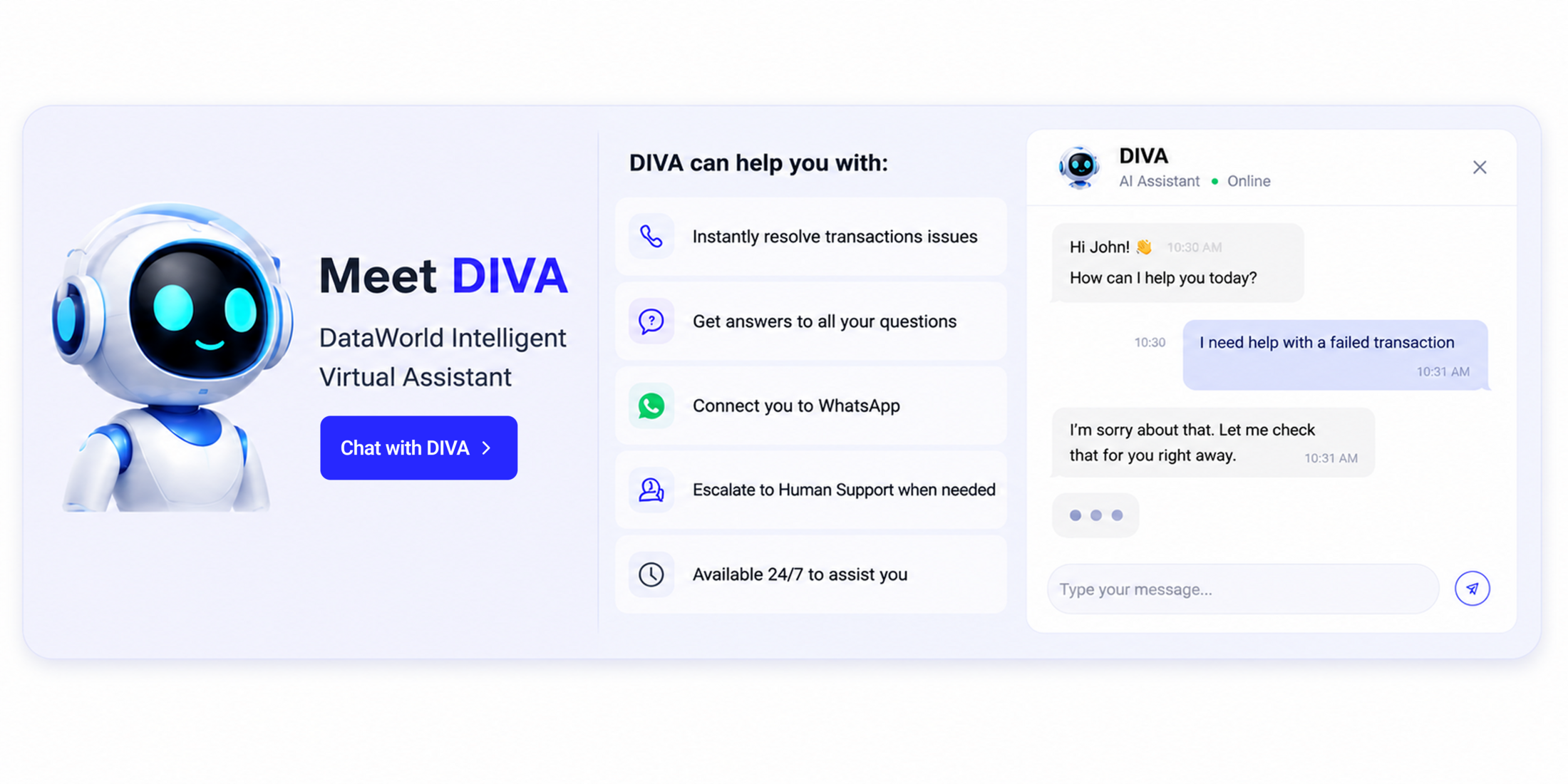Meet DIVA — Betadata  Intelligent Virtual Assistant